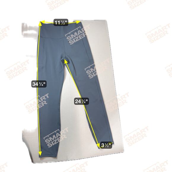 Vuori Studio Pocket Leggings High Waist Smoke Blue Size Small Athleisure Gym - Picture 2 of 3